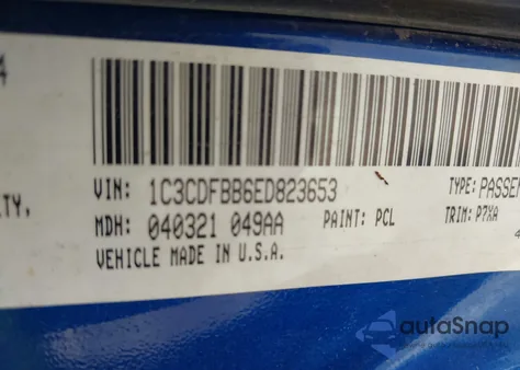 2014 Dodge Dart Sxt z USA, uszkodzony, nr VIN 1C3CDFBB6ED823653